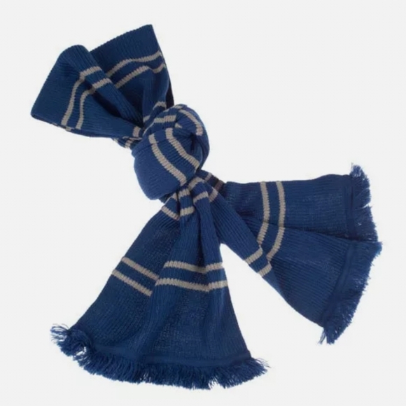 Universal Studios The Wizarding World Of Harry Potter Ravenclaw Striped Scarf NW - Picture 1 of 8